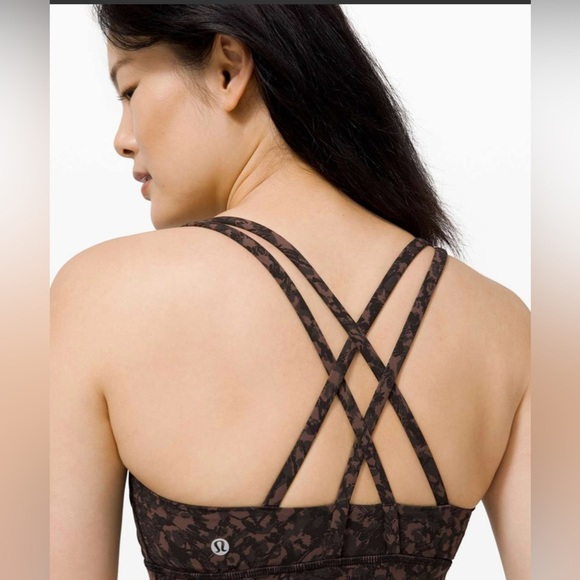 Lululemon Energy Bra Medium Support Wild Thing Camo Brown Earth Multi 6 S - Picture 5 of 10